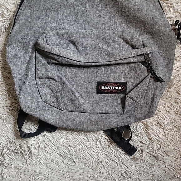 *SOLD* Eastpak Gray Backpack School College Commute Travel Vacation. MSRP $63 90 - Picture 2 of 10